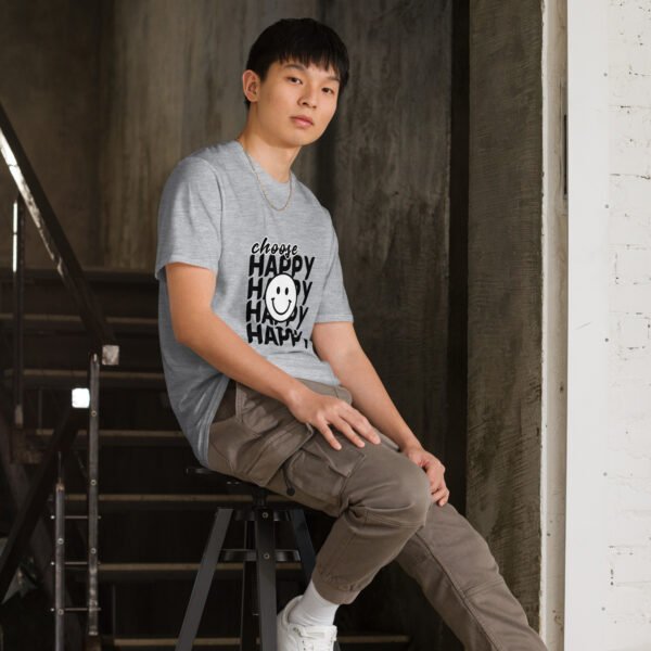 Choose Happy Unisex T-Shirt - Image 2