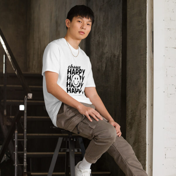 Choose Happy Unisex T-Shirt - Image 4